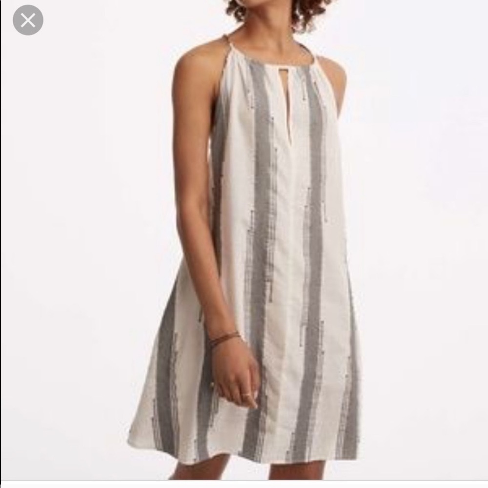 Lou & Grey Womens Halter Striped Swing Dress